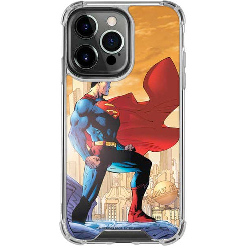 DC Comics Superman For Tomorrow Cover Art by Jim Lee iPhone 16 Pro Clear Case